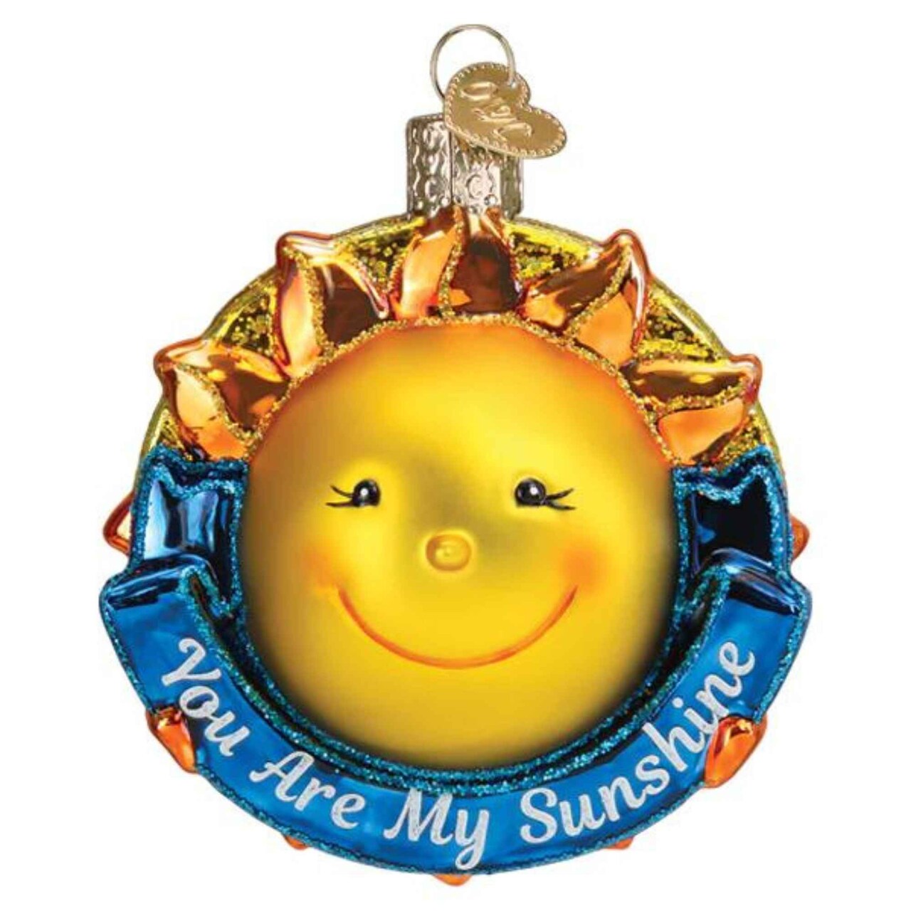 Old World Christmas 3.5 Inch You Are My Sunshine Tree Ornament , Sweet Lullaby Genuine Love